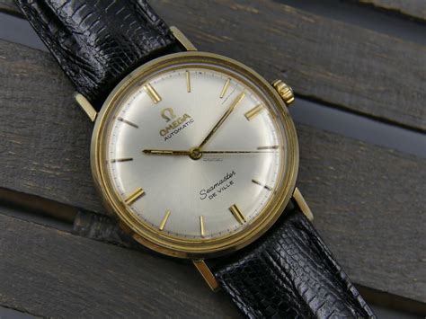 omega seamaster deville gold bracelet|omega seamaster 14k gold automatic.